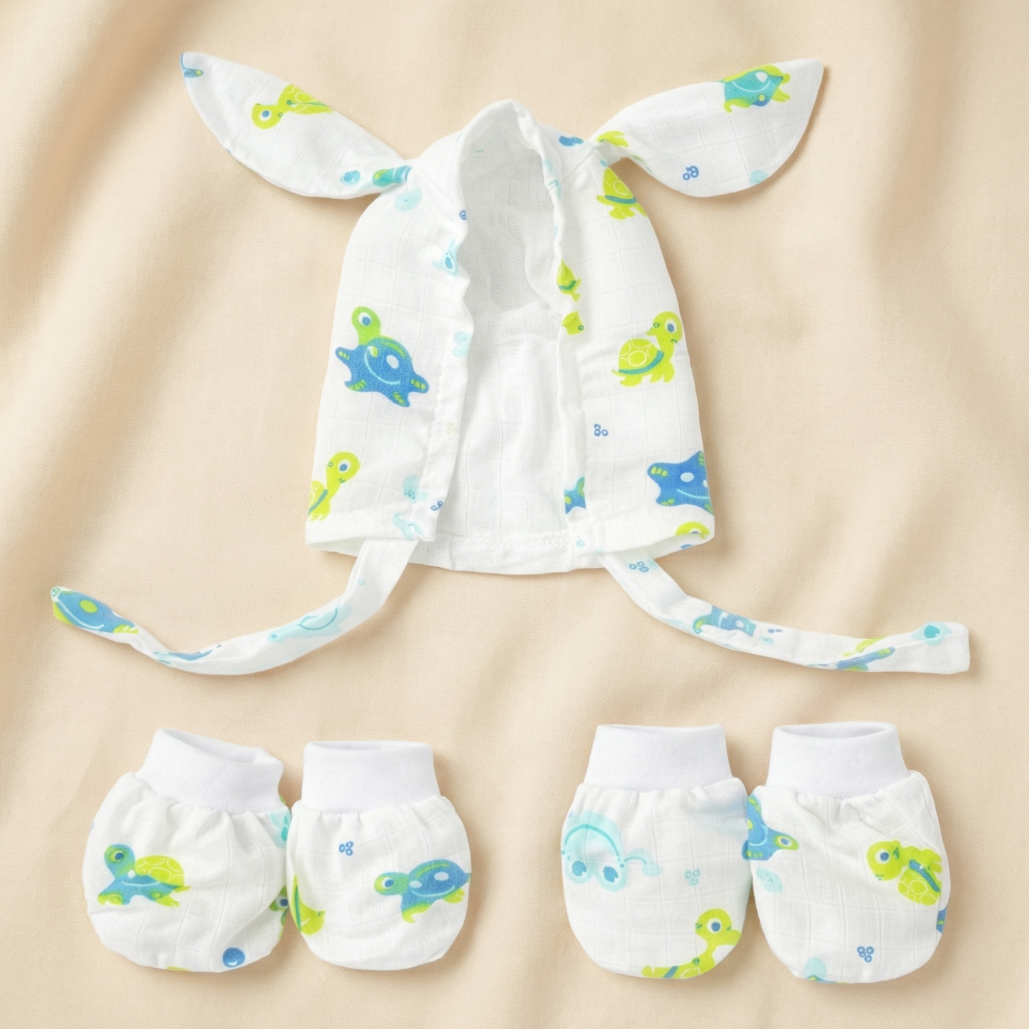 Cap + Mitten + Booty Set - Turtle Splash - Image 2