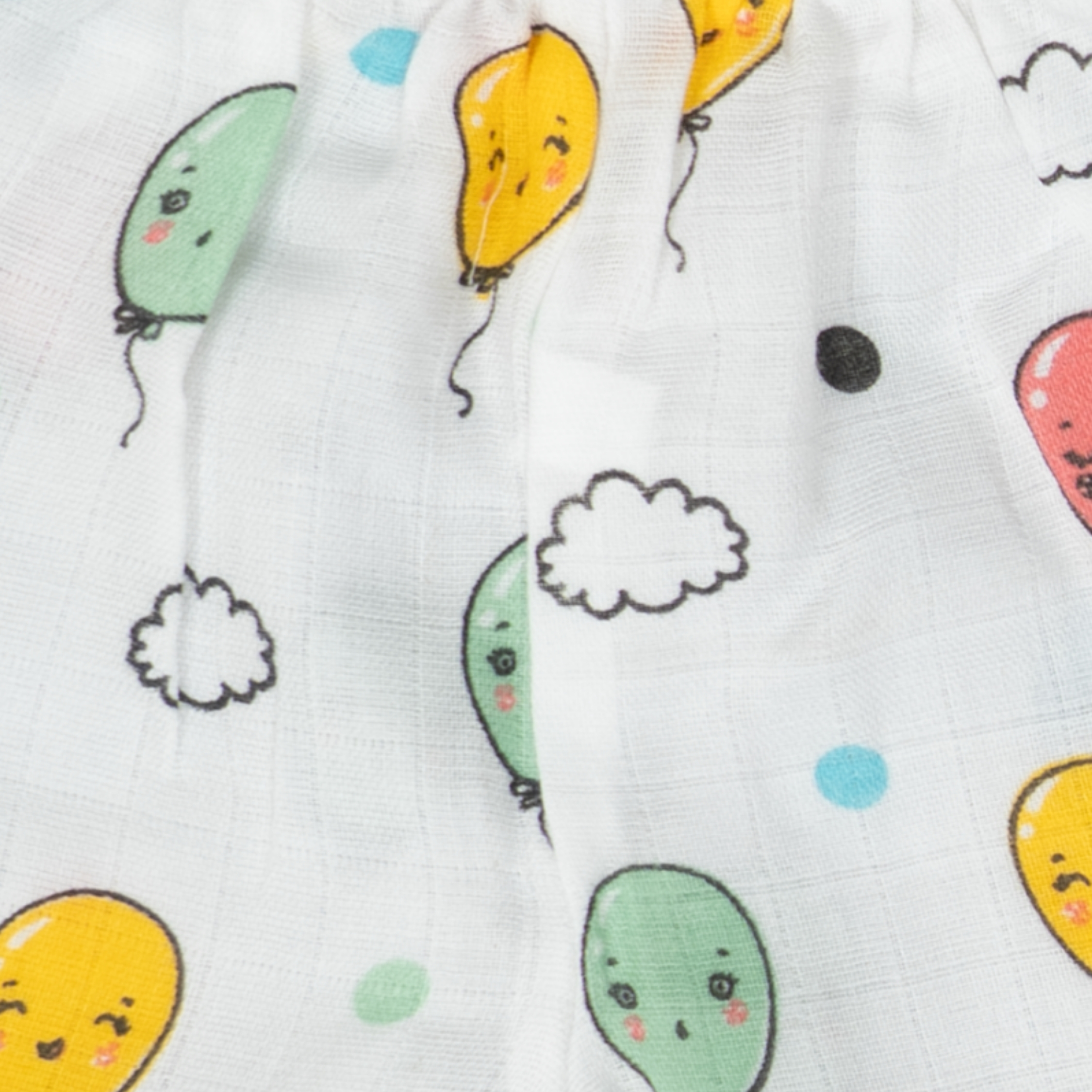Muslin Button Jabla - Balloon Clouds - Image 5