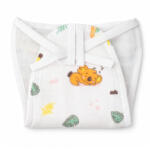 Muslin Cloth Nappy - Sleepy Bear Rainbows