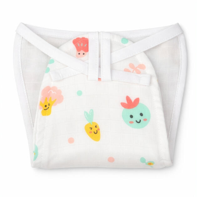 Muslin Cloth Nappy - Tiny Garden Friends