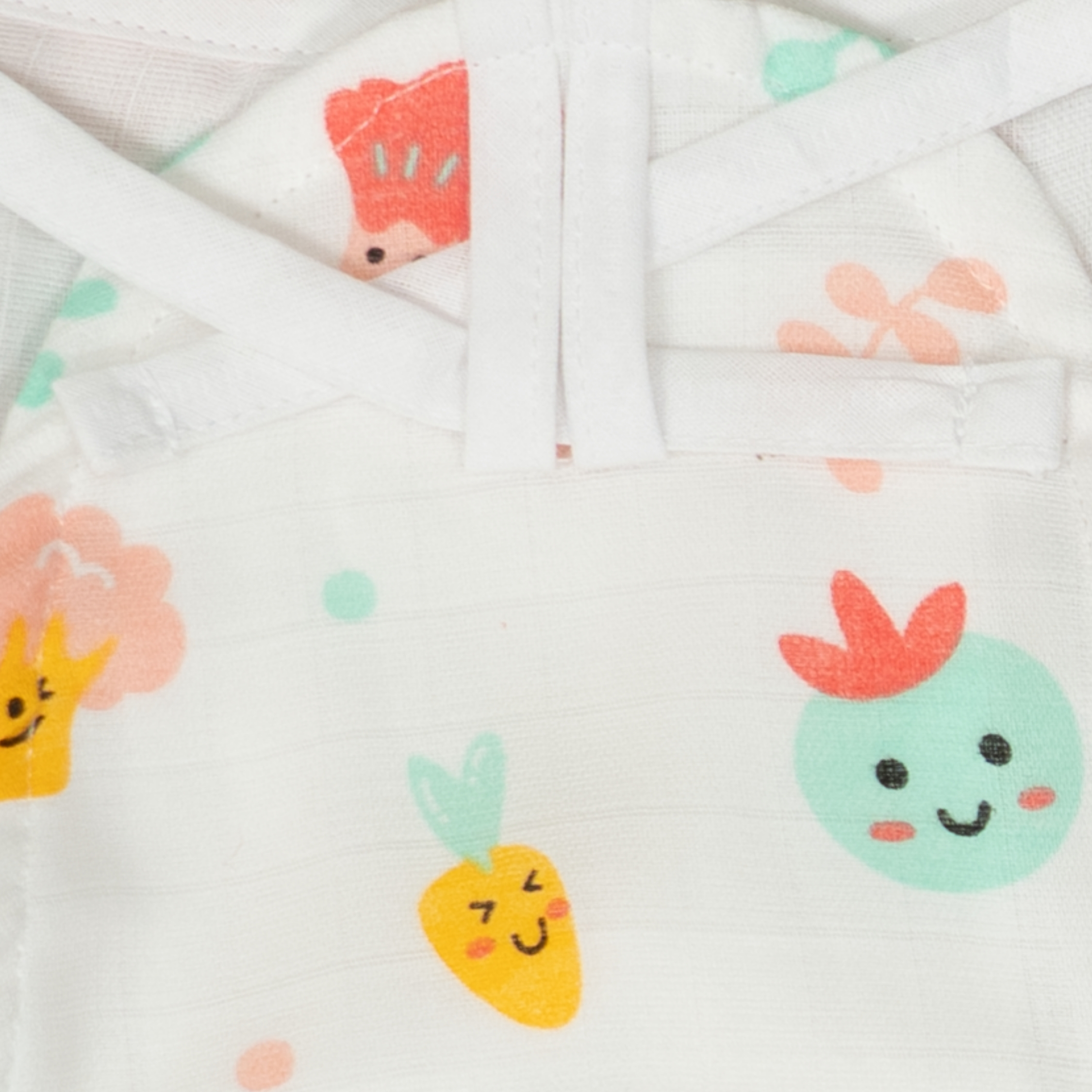Muslin Cloth Nappy - Tiny Garden Friends - Image 4