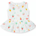 Muslin Button Frock - Happy Garden Faces