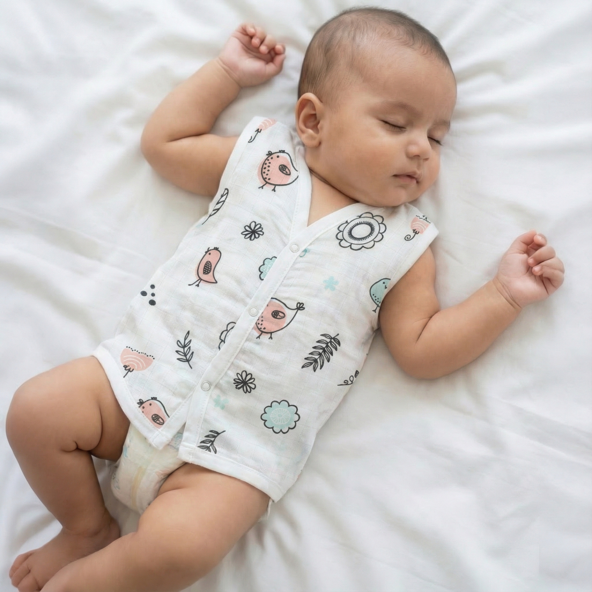 Muslin Button Jabla - Bird & Bloom - Image 3