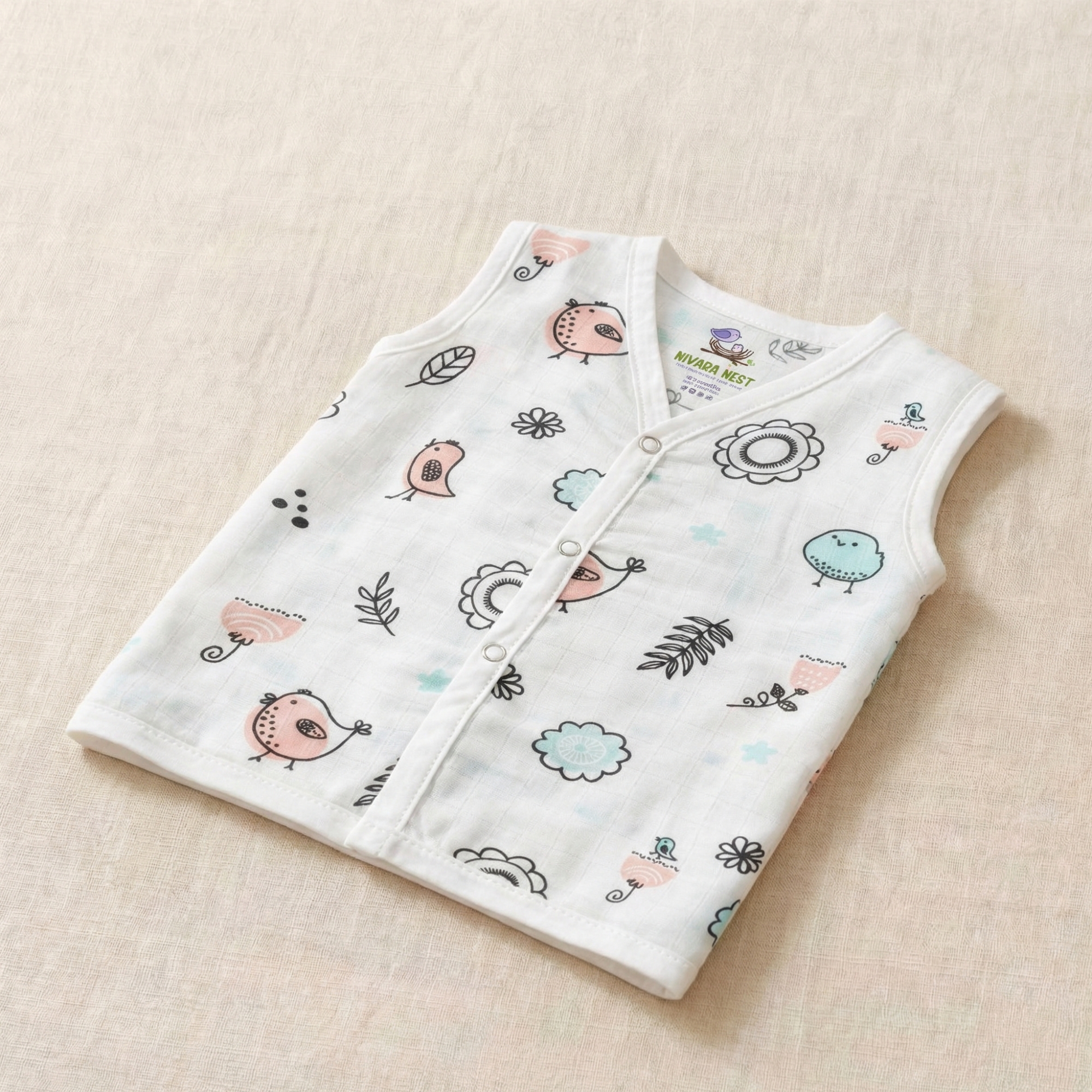 Muslin Button Jabla - Bird & Bloom - Image 6