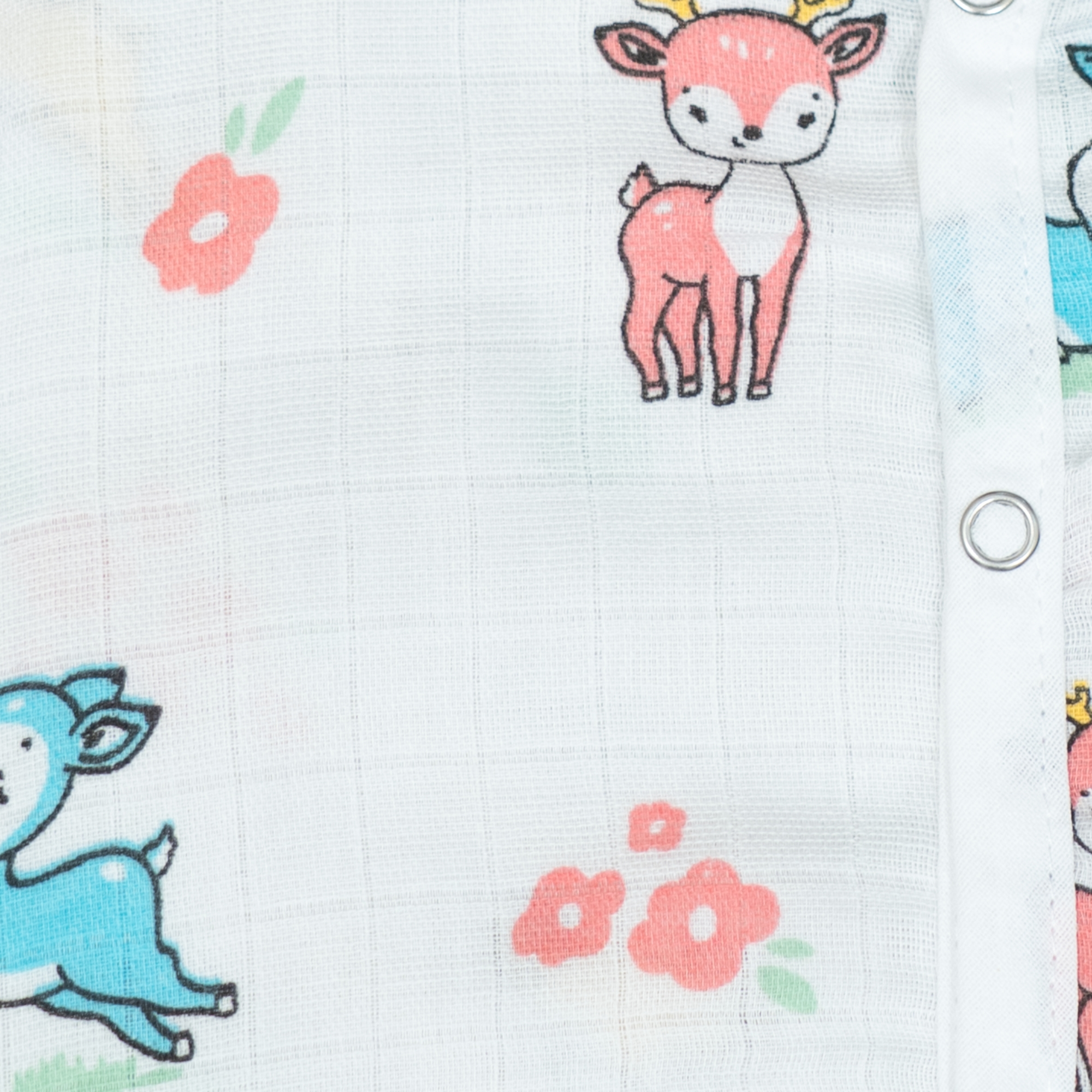 Muslin Button Jabla - Little Forest Friends - Image 4