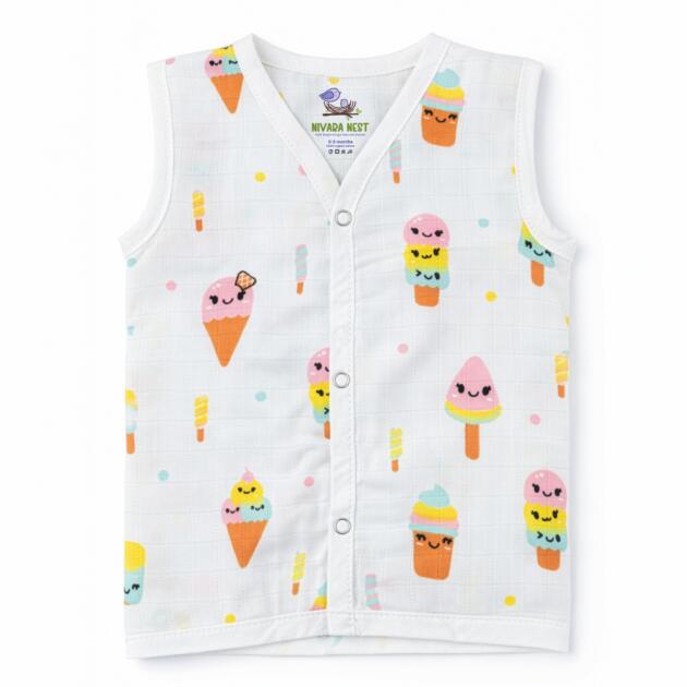 Muslin Button Jabla - Sweet Treats