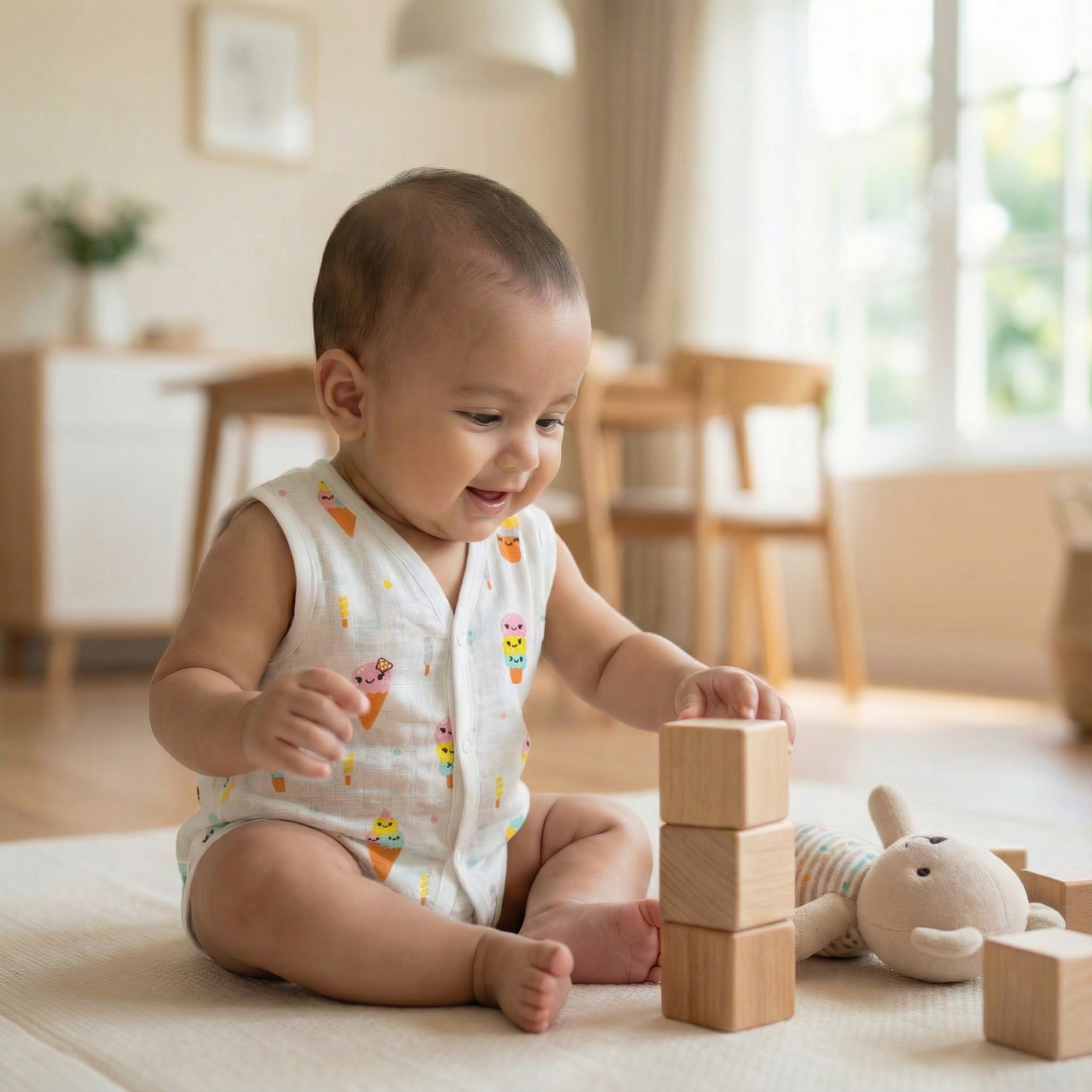 Muslin Button Jabla - Sweet Treats - Image 5