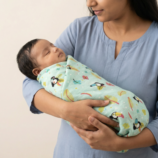 Muslin Swaddle - Macaw