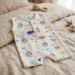 muslin romper baby unicorn