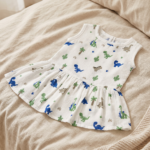 muslin frock small dino