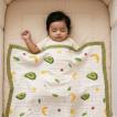6 layer muslin baby blanket avocado