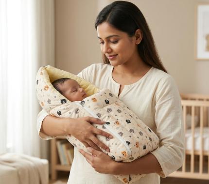 Newborn Baby Nest Carrier and Sleeping Bag Set